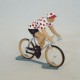 Figurine CBG Mignot Cycliste Maillot à pois Tour de France