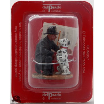 Figurine Del Prado Pompier avec Dalmatien San Francisco 1930