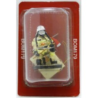 Figura de bombero Del Prado con EPI recortado Francia 2009