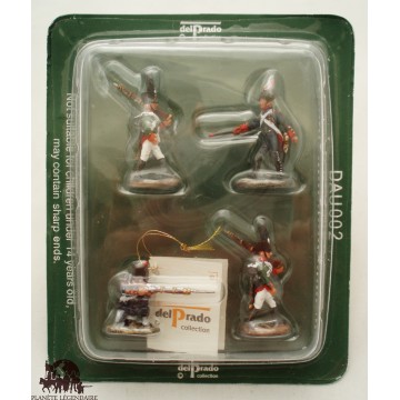 Del Prado Gunner + Russian Soldiers Figurine